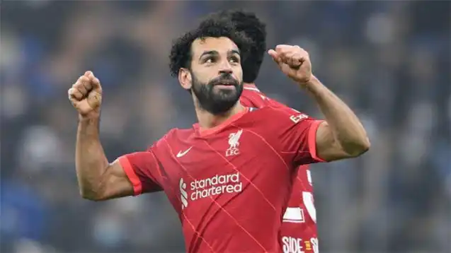 Mohamed Salah struck late to put Liverpool in command of their Champions League tie