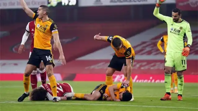 Raul Jimenez suffered a horrific head injury in last season's clash between Arsenal and Wolves
