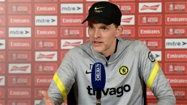 Thomas Tuchel during his news conference on Tuesday