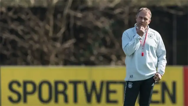 The German national team coach Hansi Flick