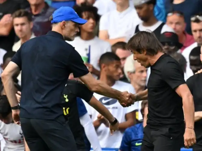 Chelsea and Spurs managers see red as Thomas Tuchel faults Antonio Conte for fracas