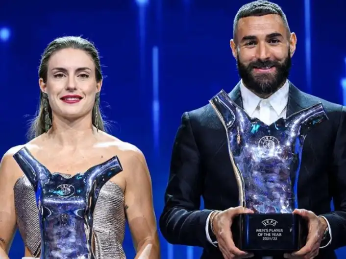 Benzema and Putellas win UEFA awards in a night of the stars