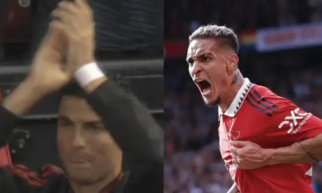 Ronaldo stood up and applauded Anthony's first shot.