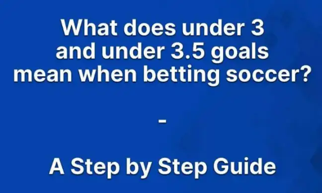 What is over and under goals?Is under or over better?